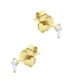 Beautiful CZ Crystal Silver Stud Earring STS-6220
